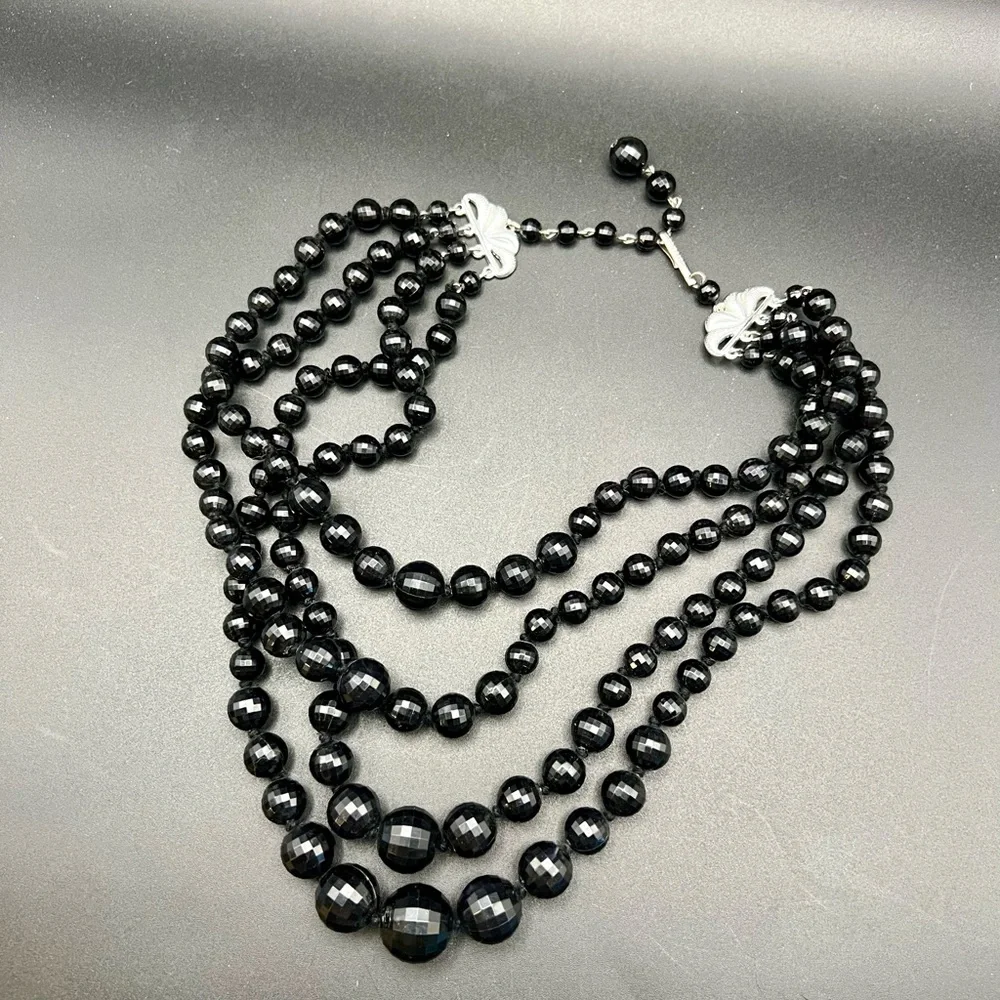 Elegant Vintage Germany Beaded 4-Strand Necklace - Picture 7 of 8